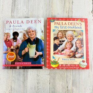 Lot of 2 Paula Deen Cookbooks Friends My First Kids Cookbook